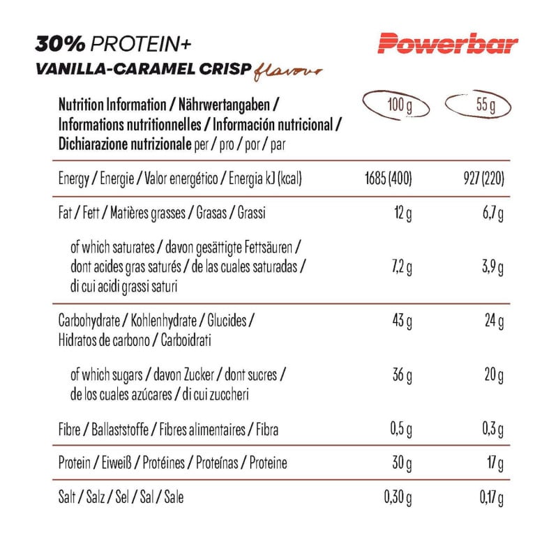 30% Protein+ 55 g - PowerBar - Le Sport Discount pas cher