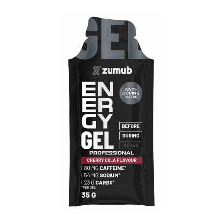 Gel énergétique Professionnel Cerise & Cola (avec caféine) - Zumub - Le Sport Discount pas cher