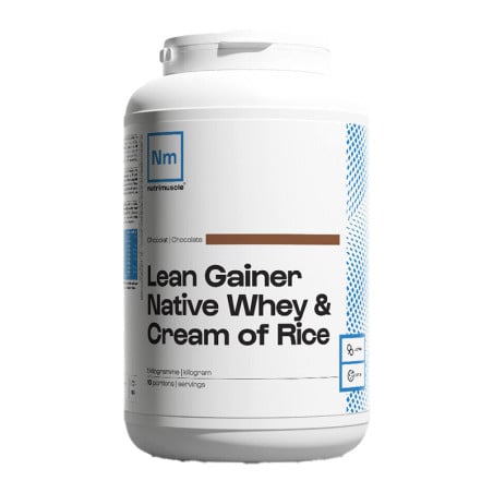 Lean Gainer Whey & Crème de riz 1 kg - Nutrimuscle - Le Sport Discount pas cher