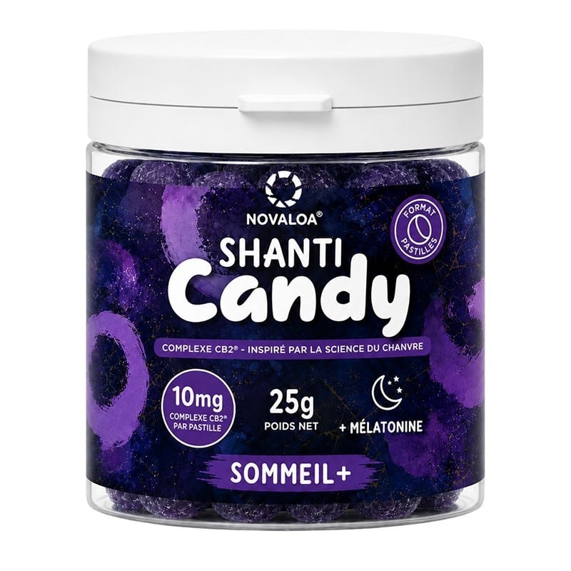 Pastilles CB2 & Mélatonine Sommeil+ - Novaloa - Le Sport Discount pas cher