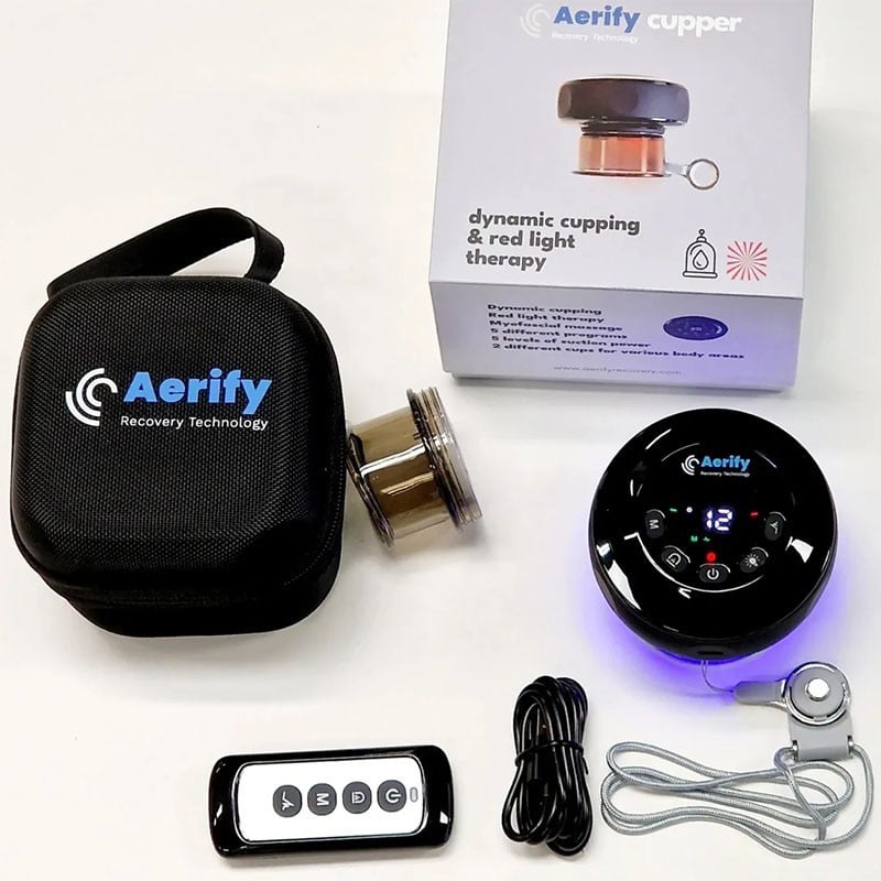 Ventouses dynamiques avec luminothérapie Cupper - Aerify Recovery - Le Sport Discount pas cher