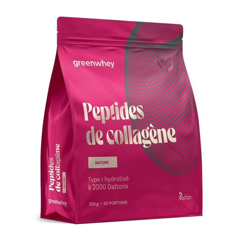 Peptides de Collagène Peptan® Type I en poudre 300 g - Greenwhey - Le Sport Discount pas cher