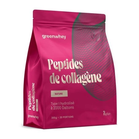 Peptides de Collagène Peptan® Type I en poudre 300 g - Greenwhey - Le Sport Discount pas cher