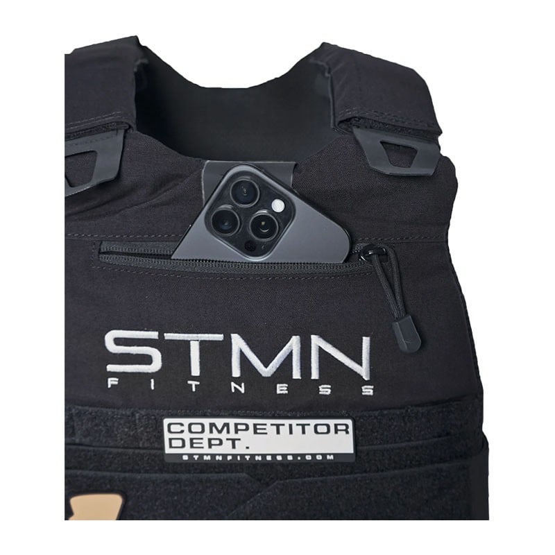 Gilet porte plaque Essential (vide) - STMN Fitness - Le Sport Discount pas cher