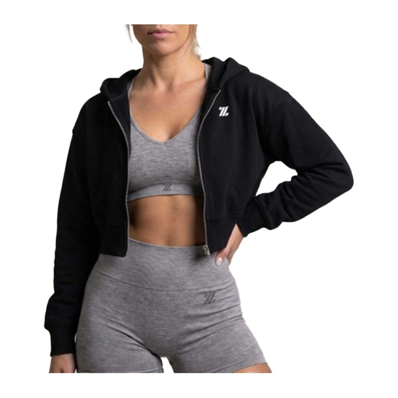 Sweat à capuche GYM HEROES Crop - Zumub - Le Sport Discount pas cher