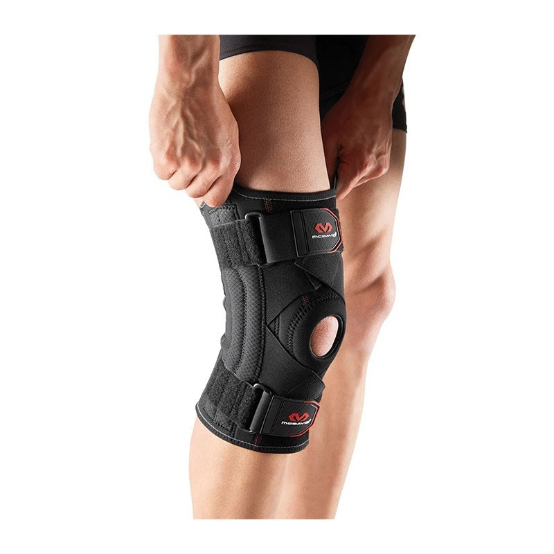 425 – Genouillère de maintien avec renforts latéraux et sangles croisées – McDavid - Le Sport Discount pas cher