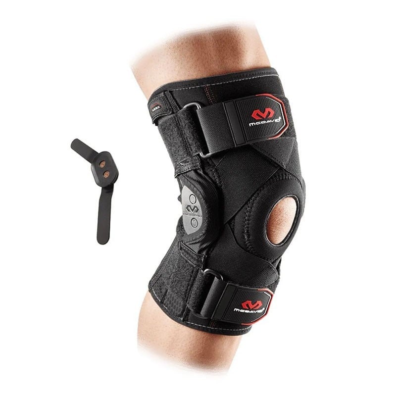 429X - Genouillère de maintien à charnières polycentriques et sangles croisées - McDavid - Le Sport Discount pas cher