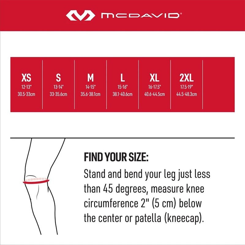 429X - Genouillère de maintien à charnières polycentriques et sangles croisées - McDavid - Le Sport Discount pas cher