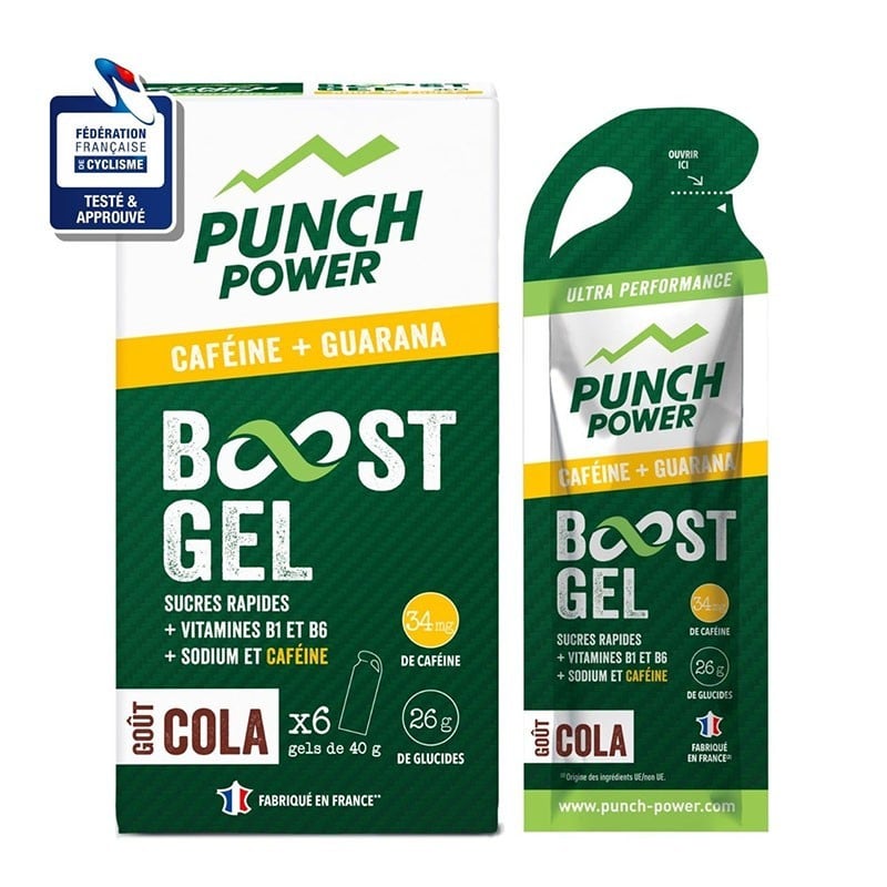 Boost Gel Caféine & Guarana Cola - Punch Power - Le Sport Discount pas cher