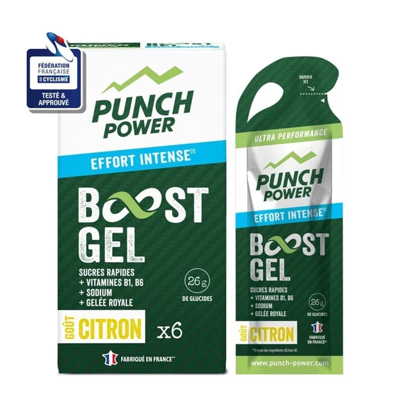 Boost Gel Effort Intense Citron - Punch Power - Le Sport Discount pas cher