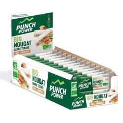 Bionougat Barre énergétique bio Miel Amandes - Pack 24 x 30 g - Punch Power - Le Sport Discount pas cher