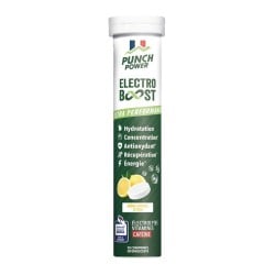ElectroBoost Électrolytes Citron Caféine 20 comprimés - Punch Power - Le Sport Discount pas cher