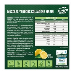 Muscles Tendons Collagène Marin 300 g Citron - Punch Power - Le Sport Discount pas cher