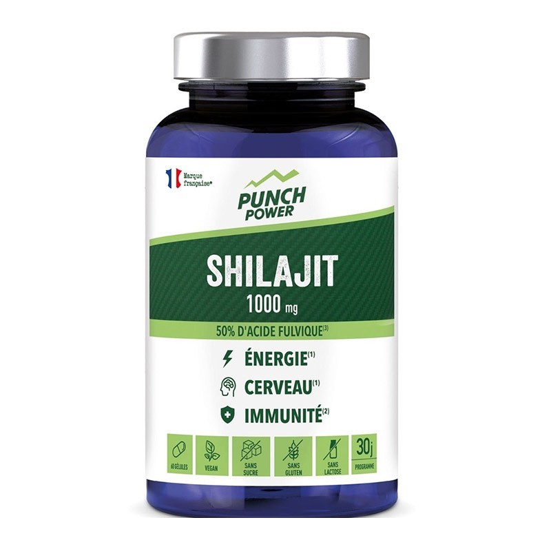 Shilajit 1 000 mg 60 gélules - Punch Power - Le Sport Discount pas cher