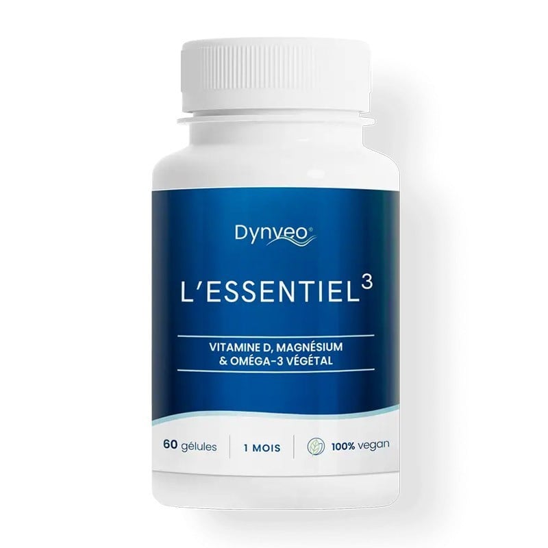 Complexe Essentiel Oméga-3, Magnésium, D3 60 gélules - Dynveo - Le Sport Discount pas cher