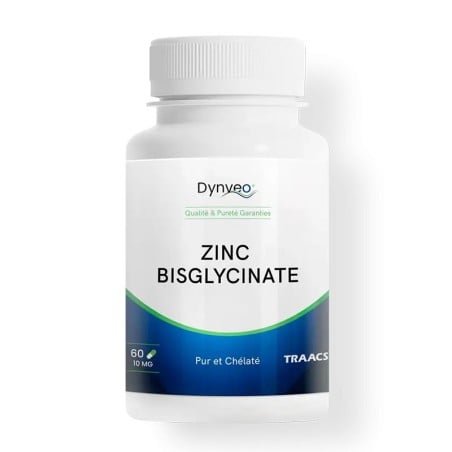 Zinc bisglycinate TRAACS® 60 gélules - Dynveo - Le Sport Discount pas cher