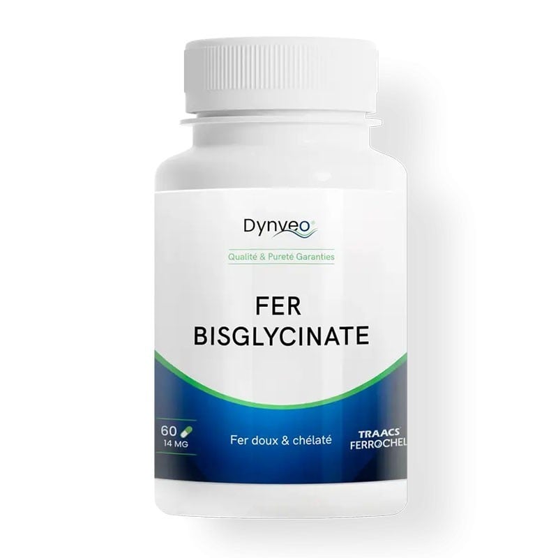 Bisglycinate de Fer Ferrochel™ 60 gélules - Dynveo - Le Sport Discount pas cher