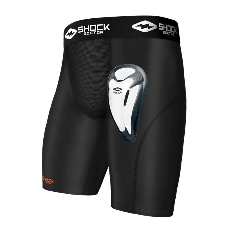 Short de compression avec coquille de protection BioFlex - Shock Doctor - Le Sport Discount pas cher