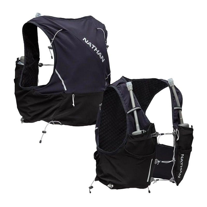 Gilet d’hydratation trail 6 L + 2 flasques souples 592 mL Pinnacle Pro - Nathan - Le Sport Discount pas cher