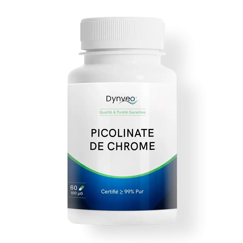 Picolinate de chrome 100 µg 60 gélules - Dynveo - Le Sport Discount pas cher