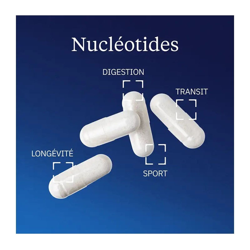 Nucléotides naturels Ribocare® 600 mg 60 gélules - Dynveo - Le Sport Discount pas cher