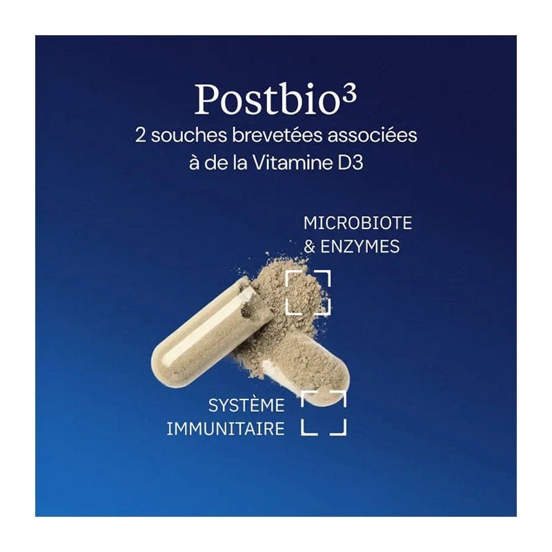 Complexe Postbiotiques Postbio3 60 gélules - Dynveo - Le Sport Discount pas cher
