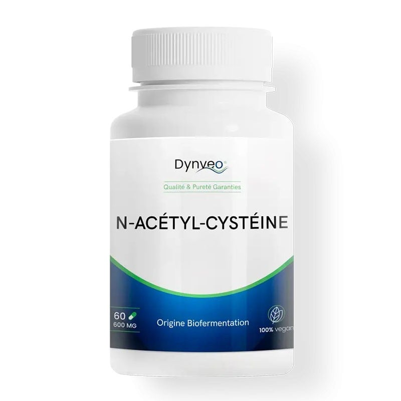 NAC N-acétylcystéine pure 600 mg 60 gélules - Dynveo - Le Sport Discount pas cher