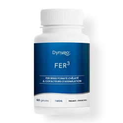 Complexe Fer et Vitamine C Fer3 60 gélules - Dynveo - Le Sport Discount pas cher