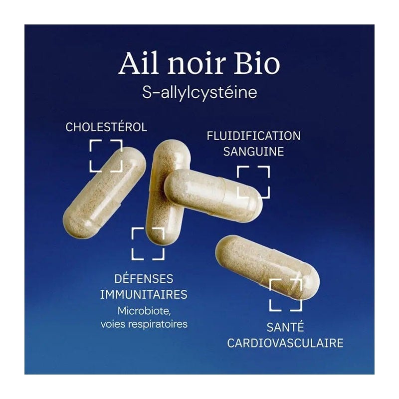 Ail noir fermenté Bio ABG10+® 60 gélules - Dynveo - Le Sport Discount pas cher