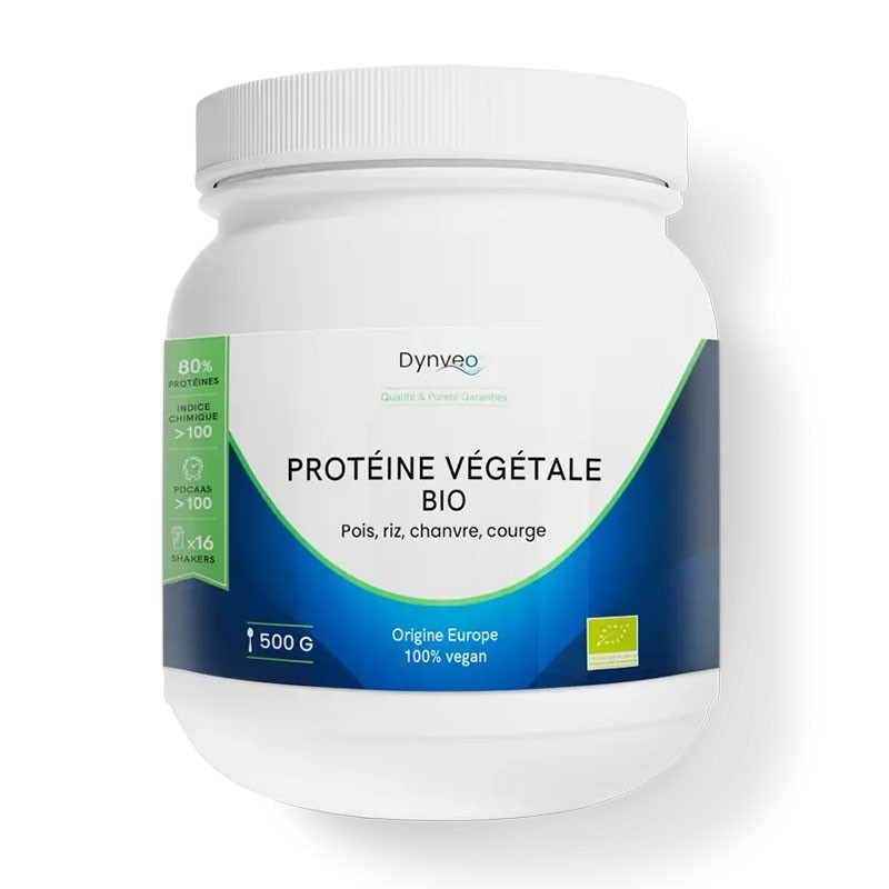 Protéines végétales Bio 80 % en poudre - Dynveo - Le Sport Discount pas cher