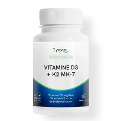 Vitamines D3 + K2 MK-7 60 gélules - Dynveo - Le Sport Discount pas cher