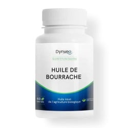 Huile de bourrache Bio 20 % GLA 60 capsules - Dynveo - Le Sport Discount pas cher