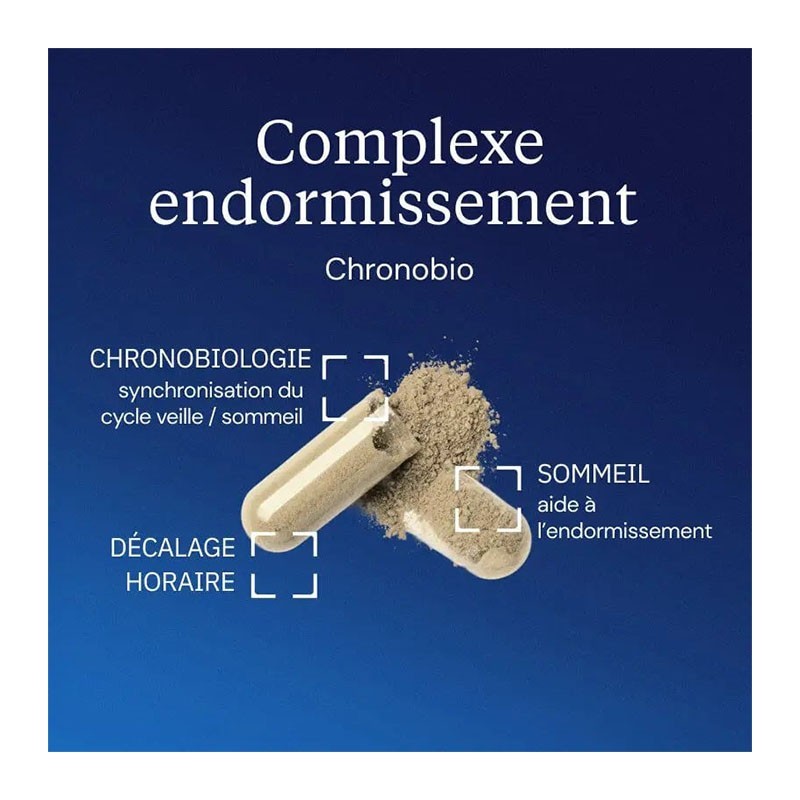 Complexe Endormissement Chronobio 30 gélules - Dynveo - Le Sport Discount pas cher