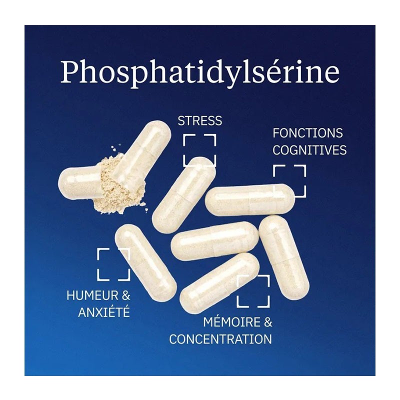 Phosphatidylsérine végétale 100 mg 60 gélules - Dynveo - Le Sport Discount pas cher