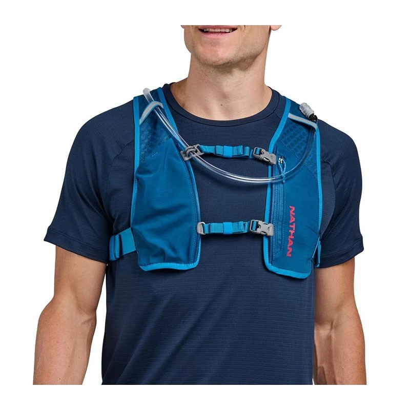 Gilet d’hydratation running 3 L + Poche à eau 1,5 L Quick Start 3.0 - Nathan - Le Sport Discount pas cher
