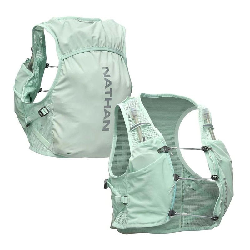 Gilet d’hydratation trail femme 4 L + 2 flasques souples Pinnacle Breeze - Nathan - Le Sport Discount pas cher