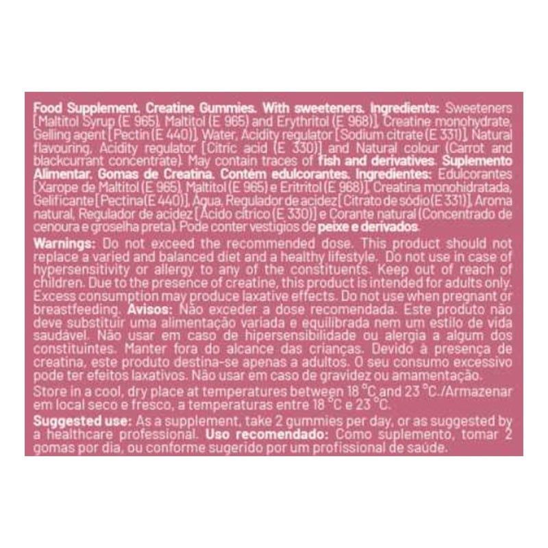 Créatine Monohydrate 60 Gummies - Zumub - Le Sport Discount pas cher