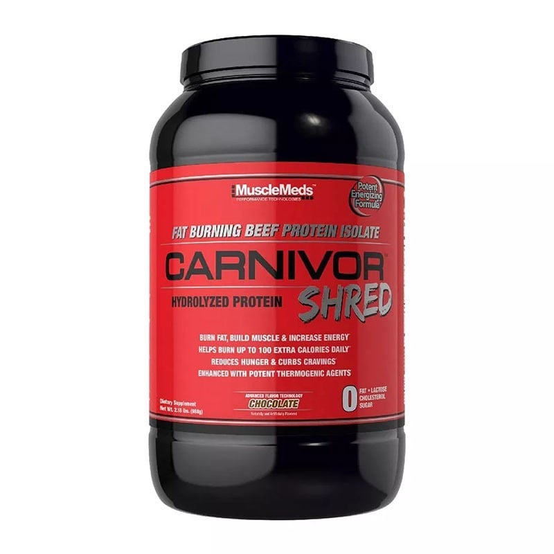 Protéine de bœuf Carnivor Shred (avec caféine) - MuscleMeds - Le Sport Discount pas cher