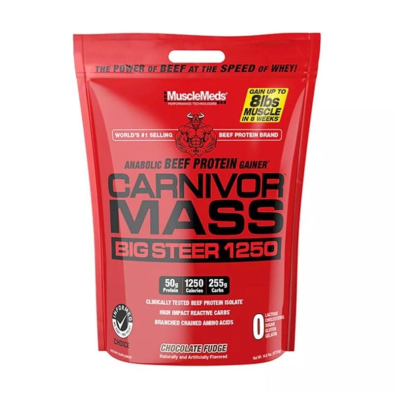 Gainer Carnivor Mass Big Steer 1250 6,8 kg - MuscleMeds - Le Sport Discount pas cher