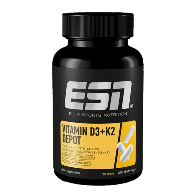 Vitamin D3+K2 120 capsules - ESN - Le Sport Discount pas cher