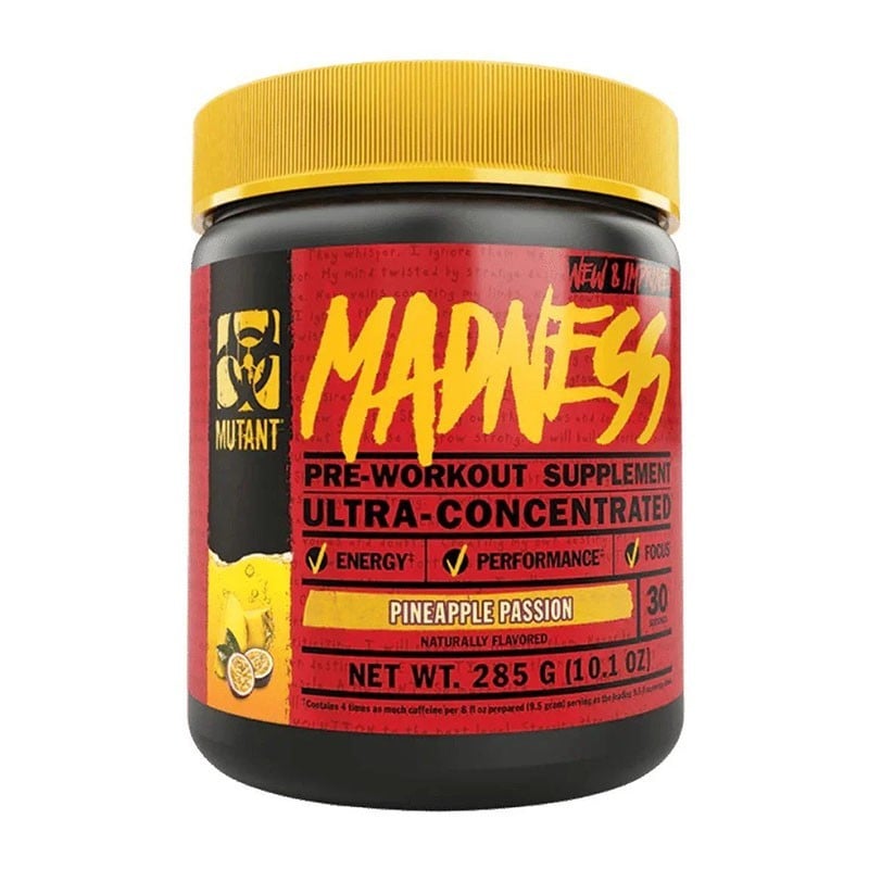 Pré workout Madness 270 g (avec caféine) - Mutant - Le Sport Discount pas cher