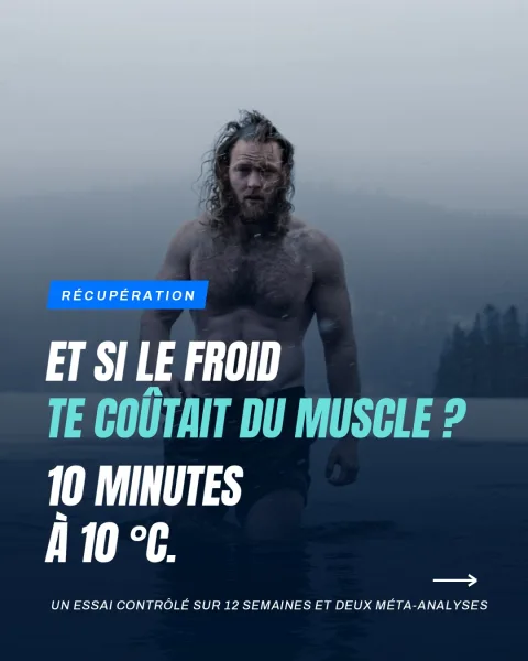 Le bain froid te coûte-t-il du muscle ?