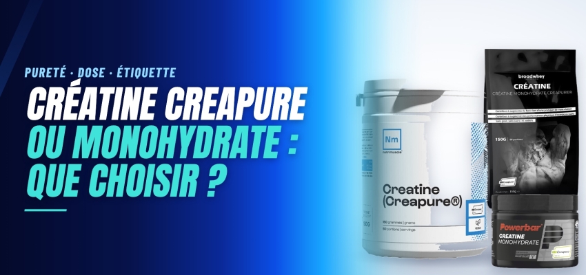 Créatine Creapure : différence avec la monohydrate et comment choisir